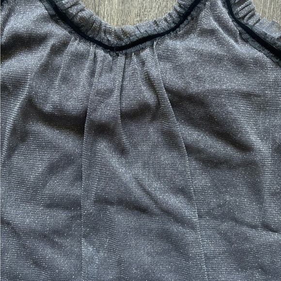 Elegant Charcoal Camisole with Ruffle Trim - Picture 2 of 6